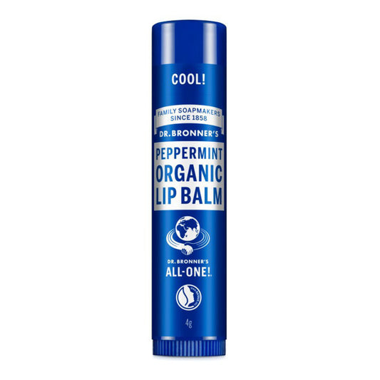 DR. BRONNER'S PEPPERMINT, ekologiškas lūpų balzamas su pipirmėčių eteriniu aliejumi, 4 g