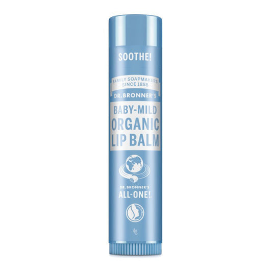 DR. BRONNER'S BABY-MILD, ekologiškas švelnus lūpų balzamas be eterinių aliejų, 4 g
