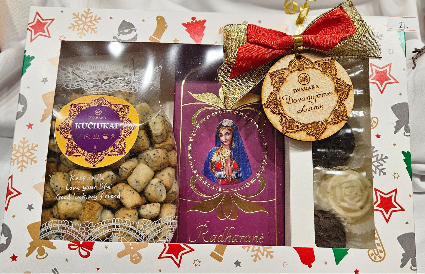 Dvarakos dovanų rinkinys su įpakavimu
