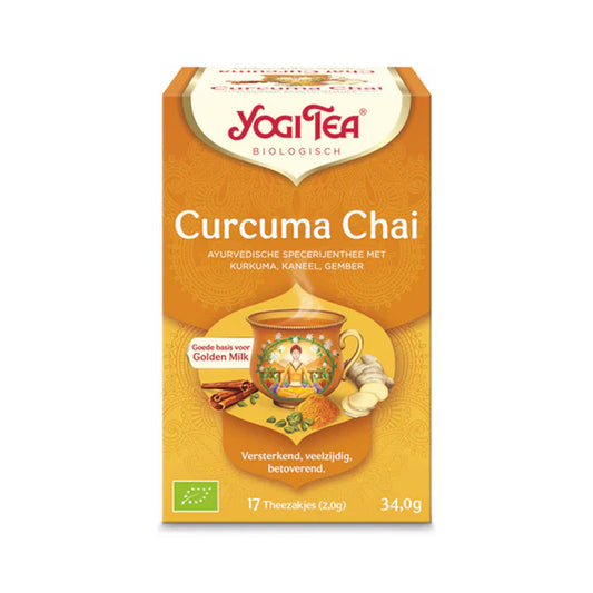 Yogi Tea Curcuma Chai ajurvedinė arbata 17 pak.