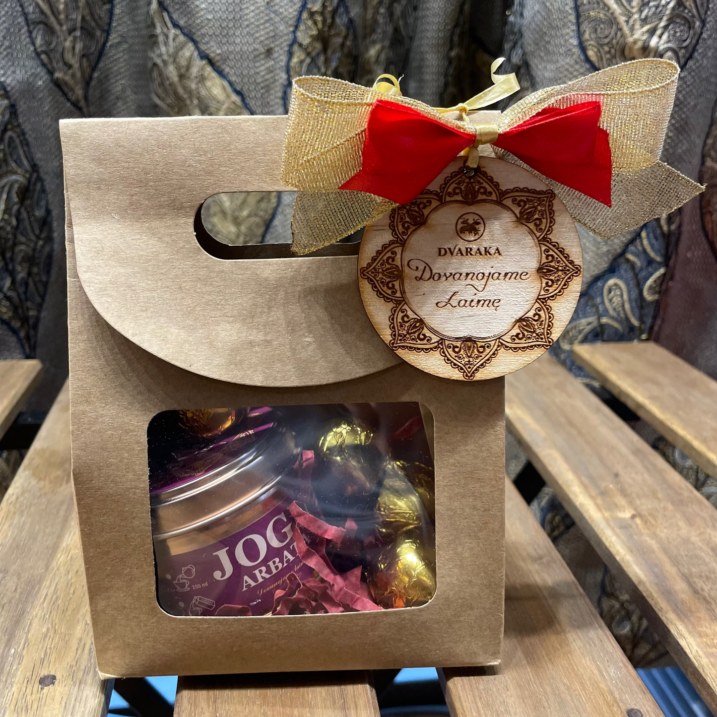 Dvarakos dovanų rinkinys su įpakavimu