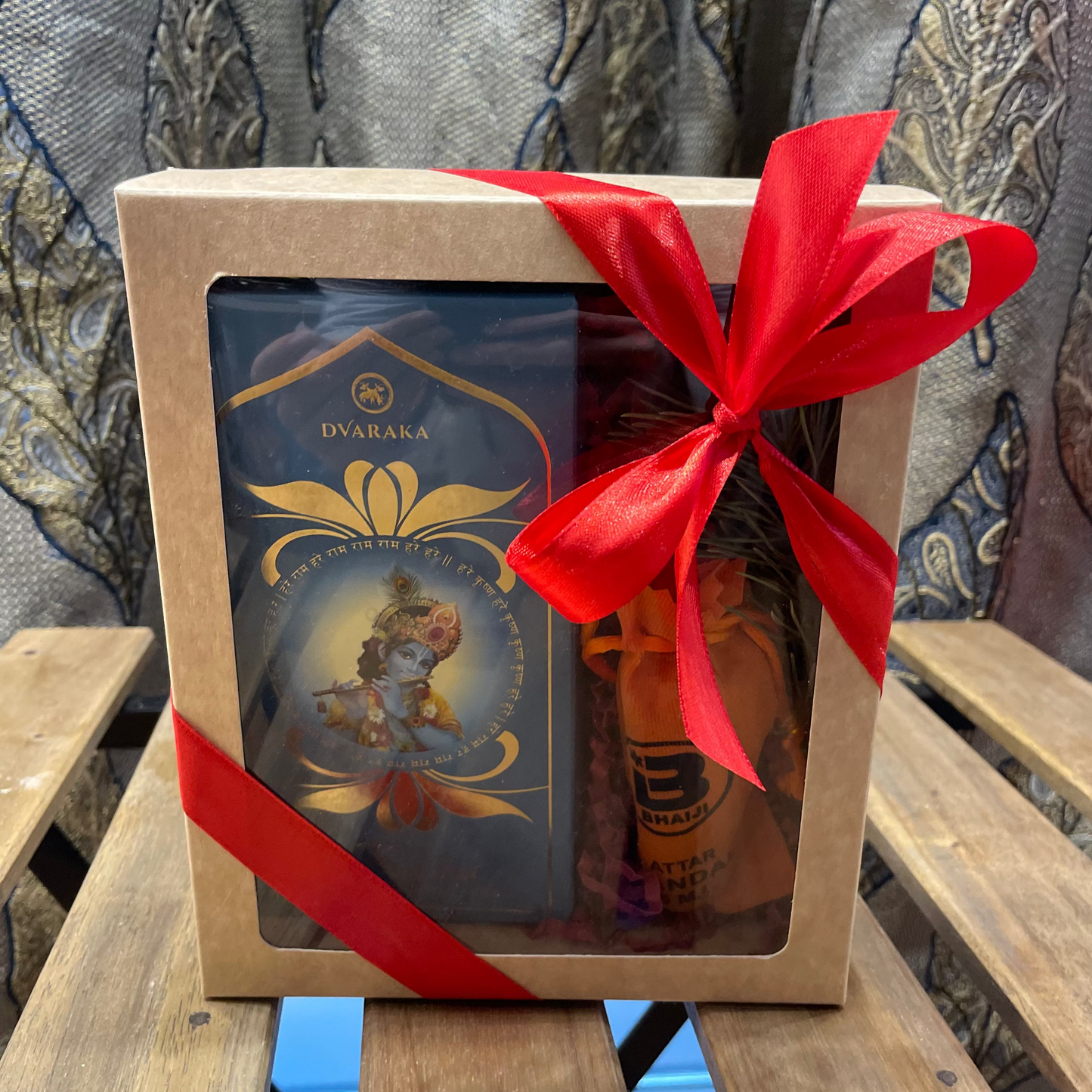 Dvarakos dovanų rinkinys su įpakavimu