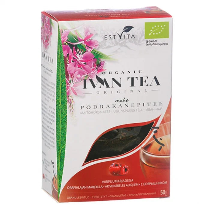 Органический ферментированный иван-чай с боярышником (гранулы), 50 г