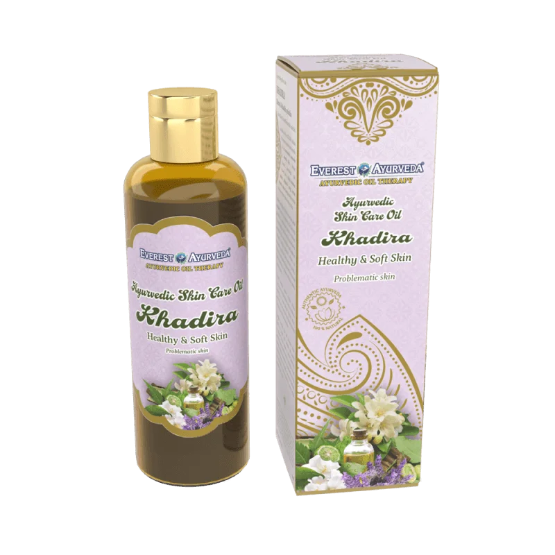 Everest Ayurveda, ajurvedinis kūno aliejus – Khadira (probleminei odai) 100ml