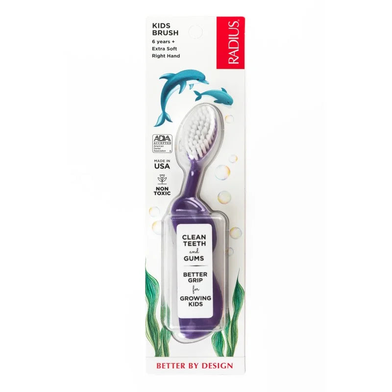 Зубная щетка RADIUS Kidz Very Soft для детей 5-10 лет, 1 шт.
