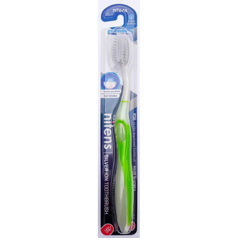 Зубная щетка с серебряной щетиной NITENS Soft