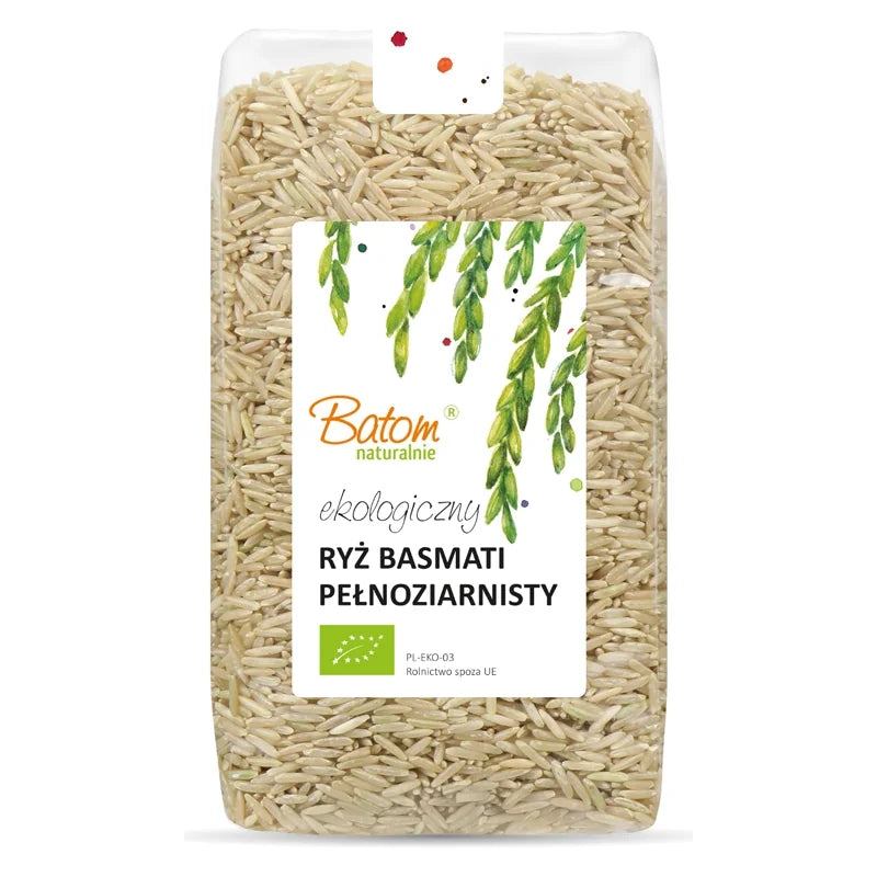 BATOM – Ryžiai basmati pilno grūdo (EKO), 0,5 kg