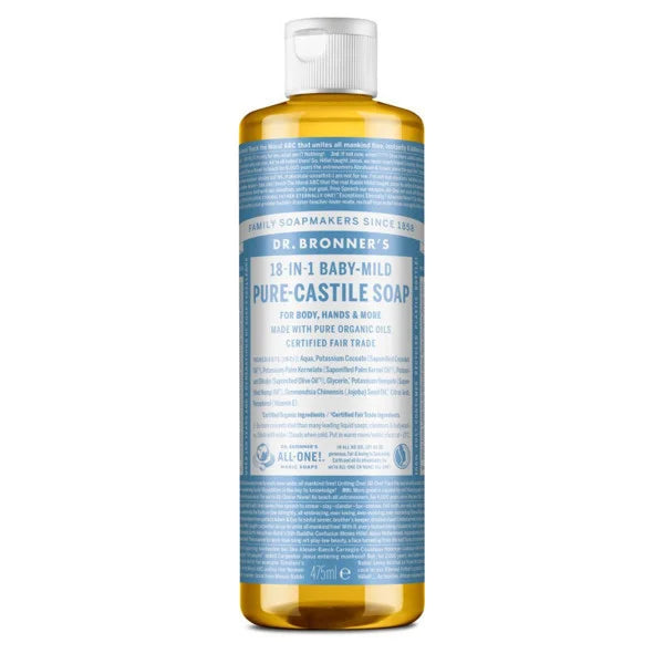 Dr. Bronner’s baby mild ekologiškas skystas muilas