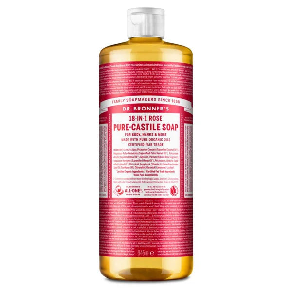 Dr. Bronner’s Rose ekologiškas skystas muilas