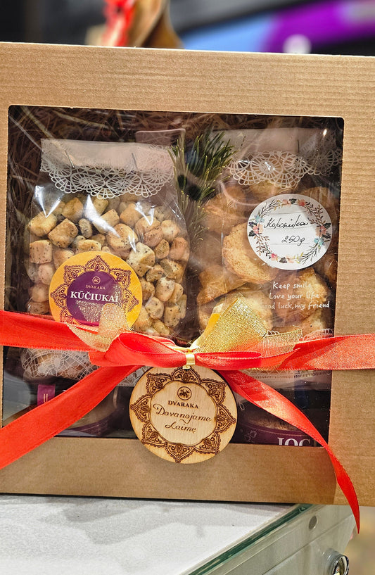 Dvarakos dovanų rinkinys su įpakavimu