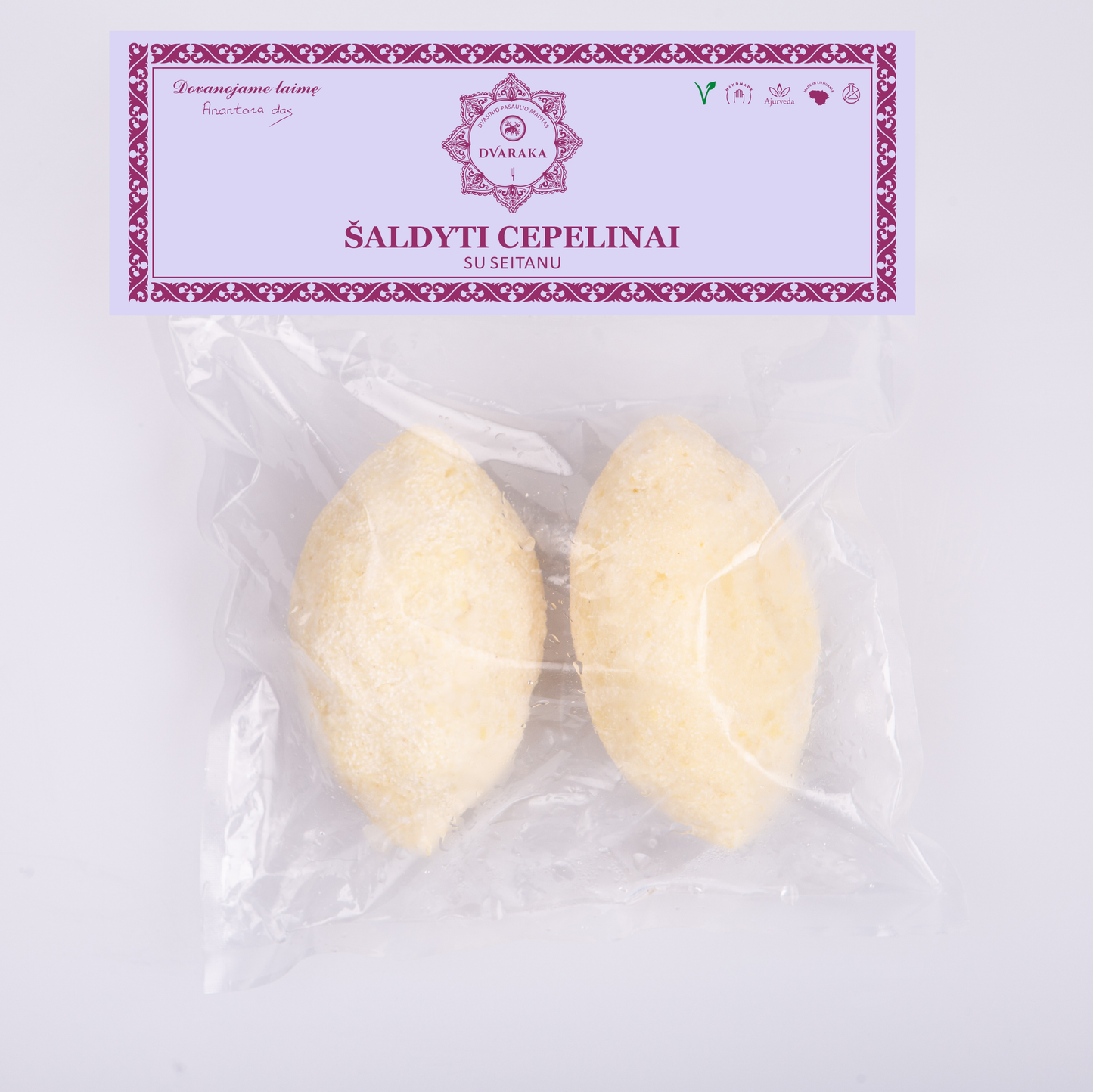 DVARAKOS frozen cepelinai with seitan