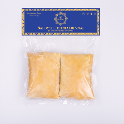 DVARAKOS frozen pancakes with vegetable and cheese filling