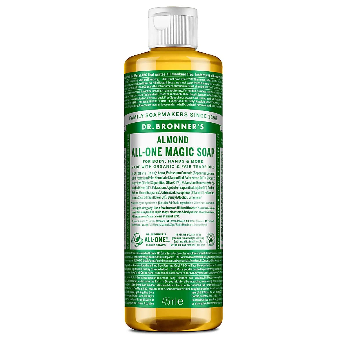 Dr. Bronner’s Almond ekologiškas skystas muilas