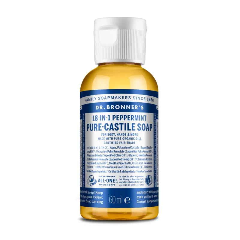 Dr. Bronner’s Peppermint ekologiškas skystas muilas