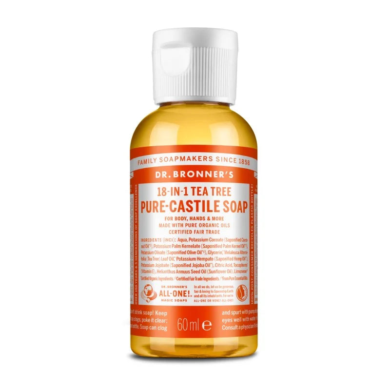 Dr. Bronner’s Tea-Tree ekologiškas skystas muilas