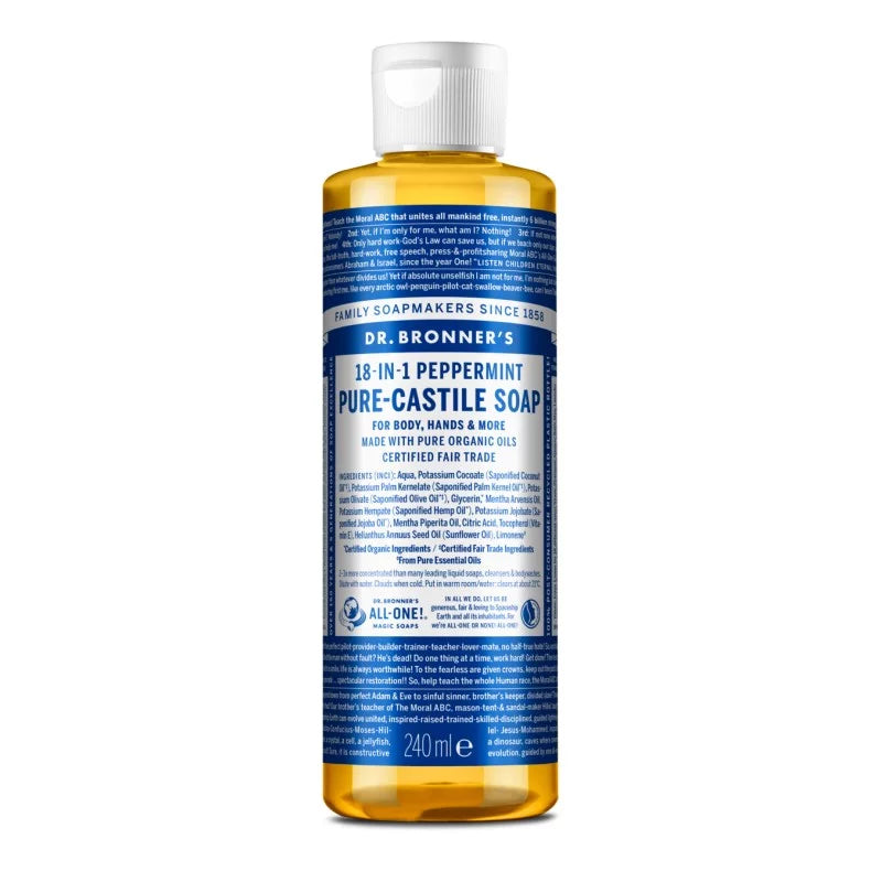 Dr. Bronner’s Peppermint ekologiškas skystas muilas