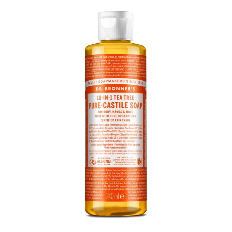 Dr. Bronner’s Tea-Tree ekologiškas skystas muilas