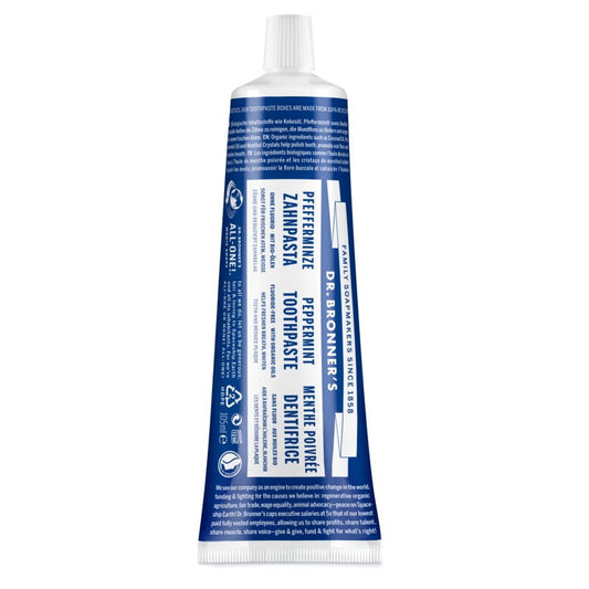 Dr. Bronner’s ekologiška dantų pasta Peppermint, 105ml