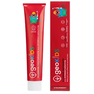 Dantų pasta su hidroksiapatitu STRAWBERRY Georganics 75 ml