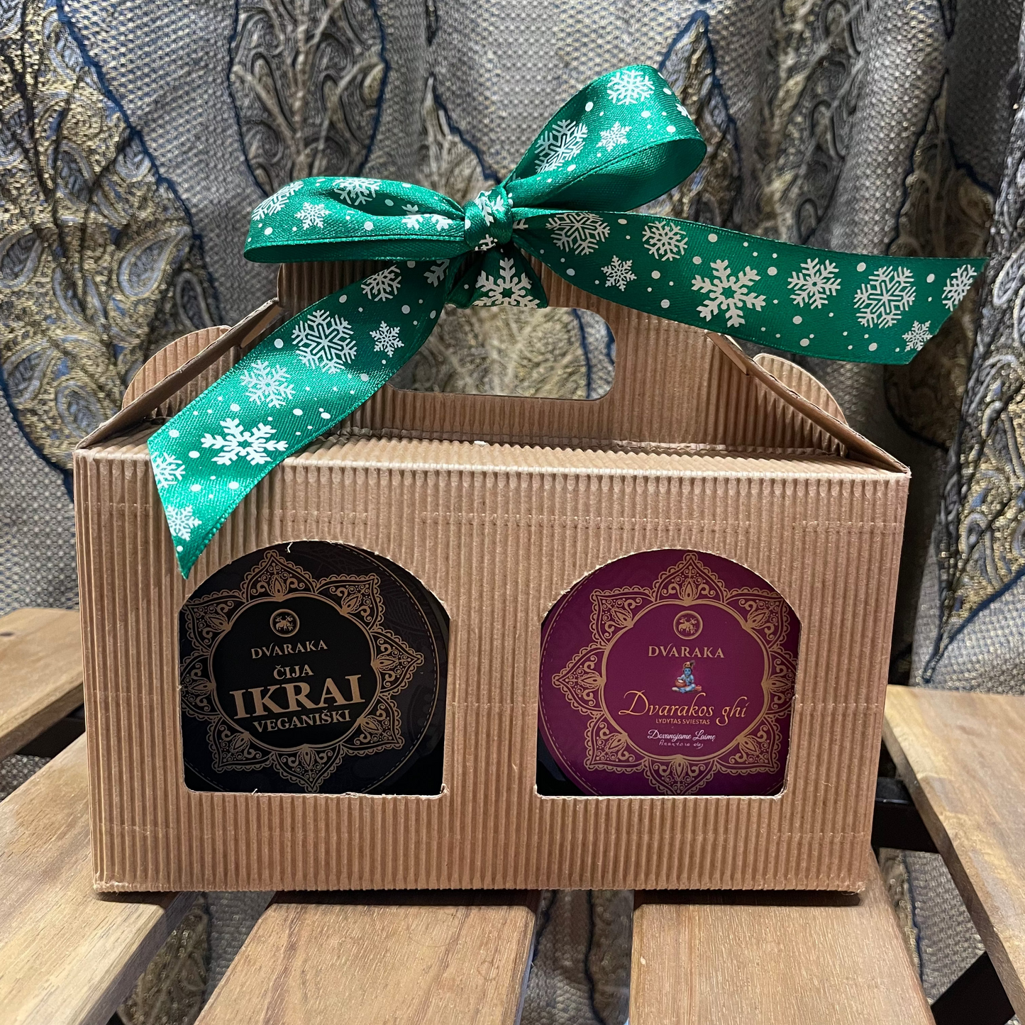 Dvarakos dovanų rinkinys su įpakavimu