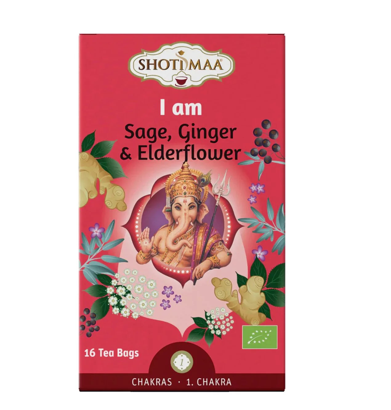 I Am – Organic Sage, Ginger & Elderflower Infusion – Shoti Maa arbata