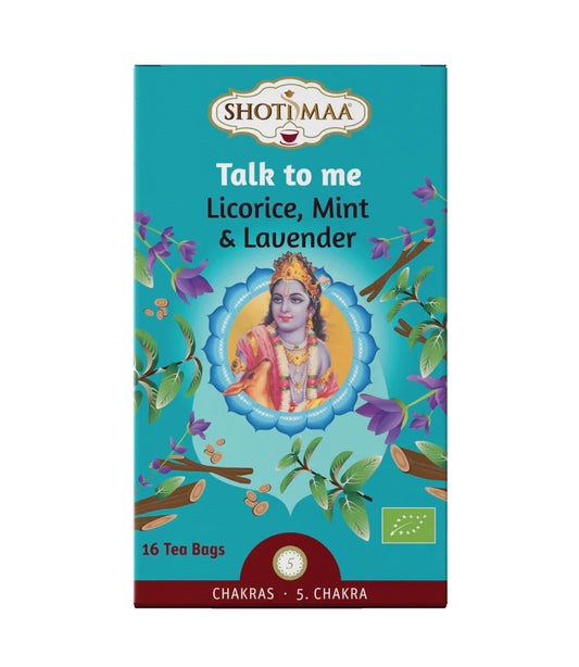 Talk to Me – Organic Licorice, Mint & Lavender Infusion – Shoti Maa arbata