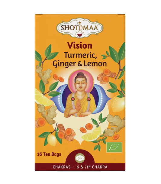 Vision – Organic Turmeric, Ginger & Lemon Infusion – Shoti Maa arbata