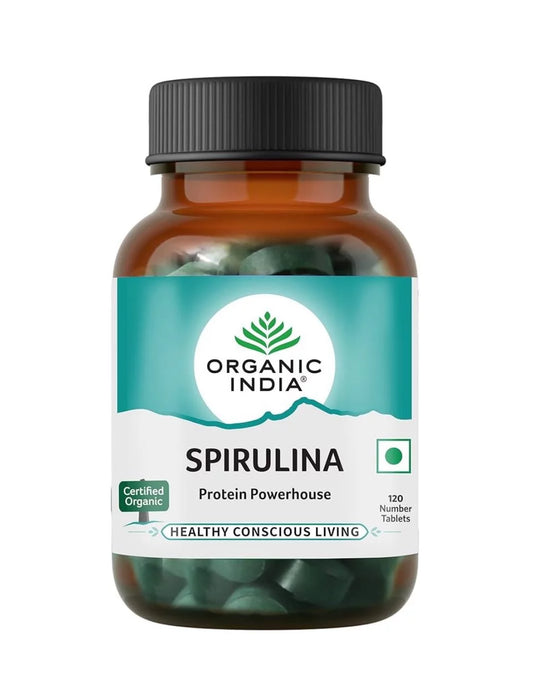 Organic India Spirulina baltymai 120tabl.