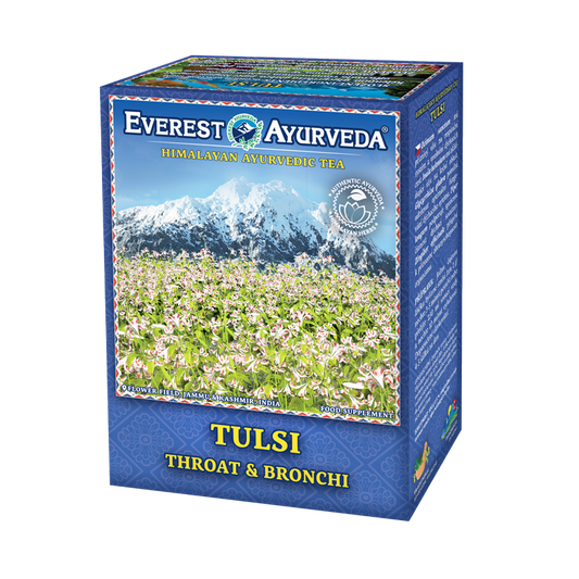 Everest Ayurveda TULSI Gerklė ir bronchai arbata 100g