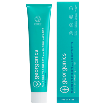 Dantų pasta su hidroksiapatitu FRESH MINT Georganics 75 ml