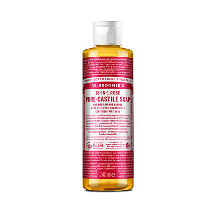 Dr. Bronner’s Rose ekologiškas skystas muilas