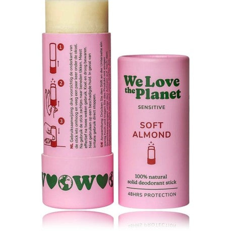 We Love The Planet Original Soft Almond pieštukinis dezodorantas 40 g